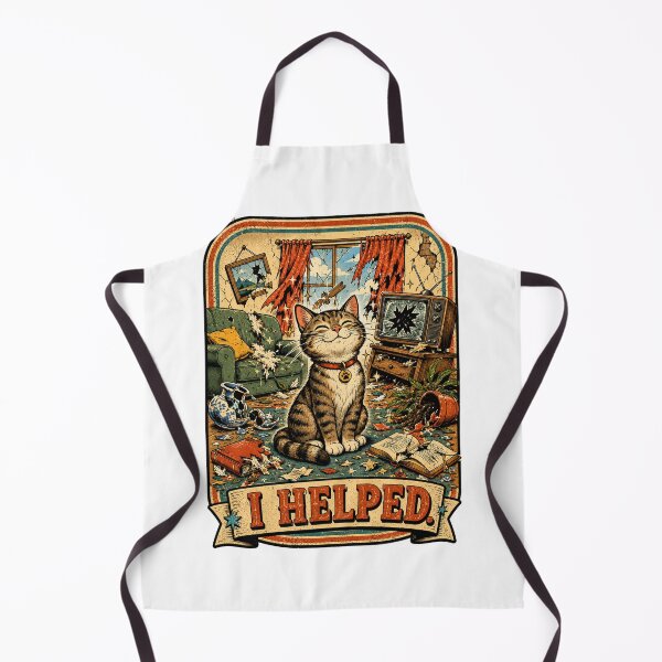 Item preview, Funny Cat I Helped Retro Vintage T-Shirt designed and sold by wizooo411.