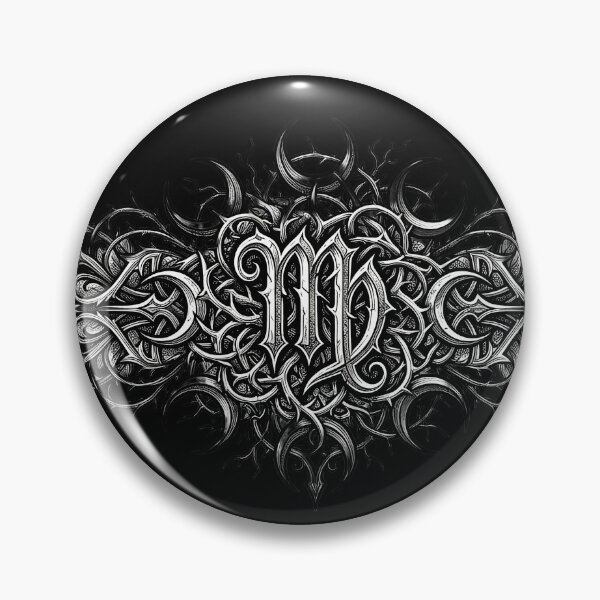 Item preview, Virgo Zodiac Gothic Tribal Ornament Vignette designed and sold by DarkOriginArts.