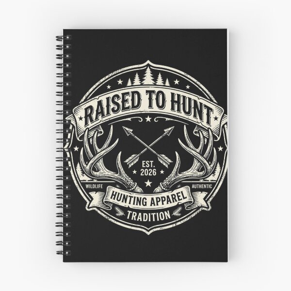 Item preview, Raised To Hunt Vintage Deer Antler Hunting Apparel Est 2026 designed and sold by PACS0011.