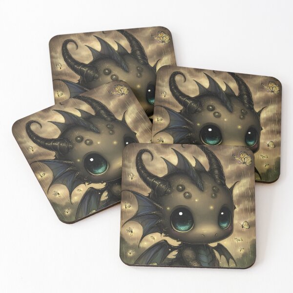 Item preview, Rain Dragon Fantasy Art | Summer Rain Guardian Dragon designed and sold by InkAndGloom.