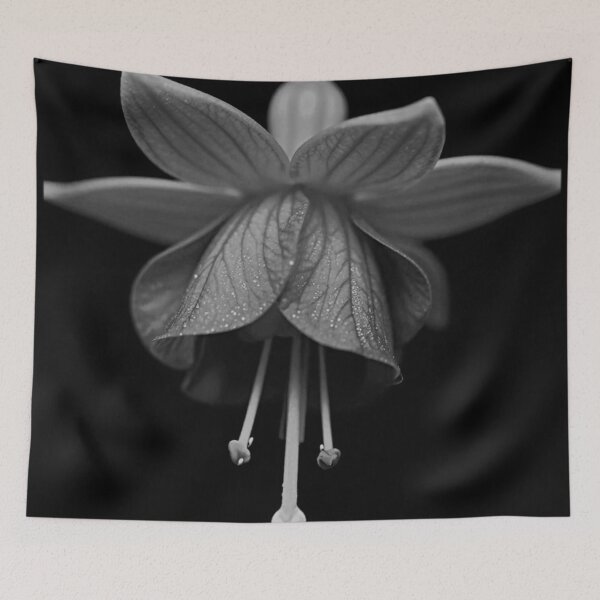 Item preview, The Chandelier | Black and White Floral Wall Art designed and sold by WitchyBotanicaArt.