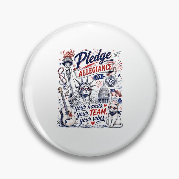 Item preview, Pledge Allegiance To Your Ha.nds Your Team Your Vibes Shirt, Patriotic Music Lover 4th of July designed and sold by Rahamkshop.