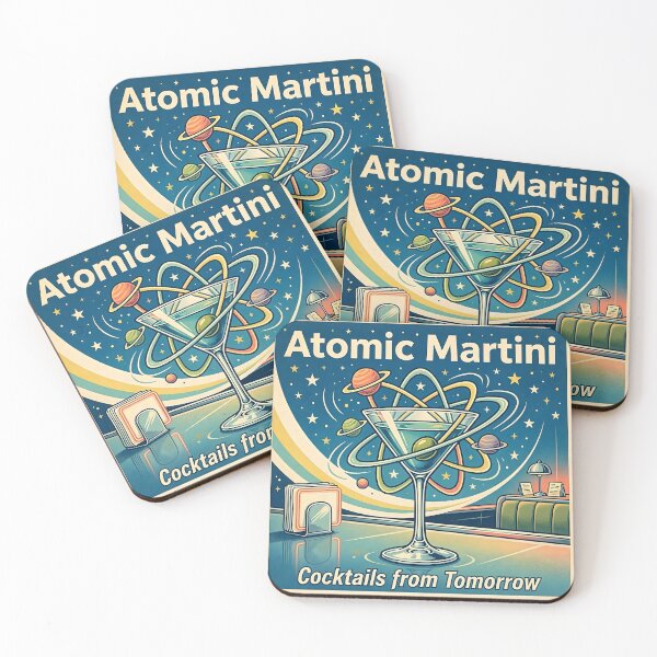 Aperçu de l'œuvre Atomic Martini - Cocktails de demain créée et vendue par Lee Hiller Designs.