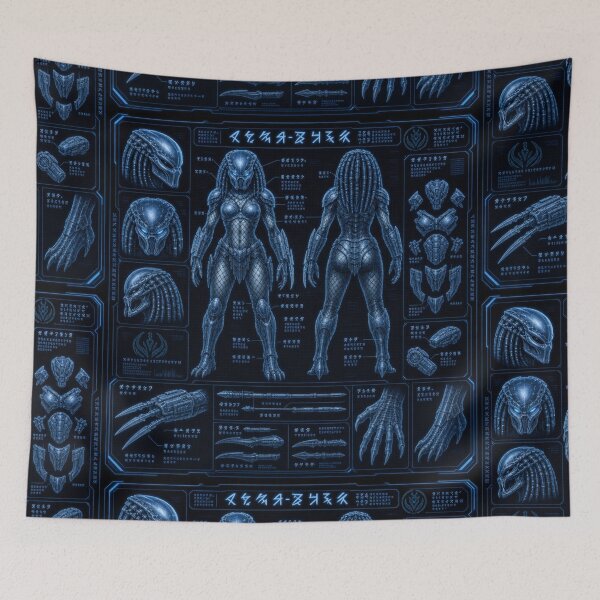 Item preview, Female Predator Alien Blueprint 03 designed and sold by Rex Vox.