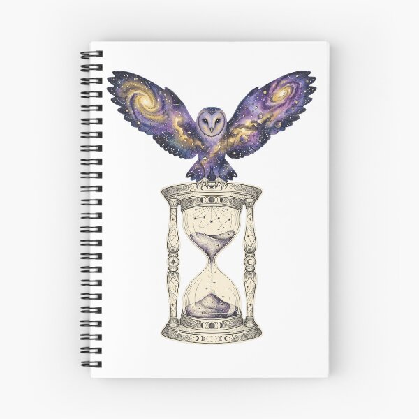 Item preview, Celestial Galaxy Owl Hourglass Mystical Art designed and sold by Ortsas.