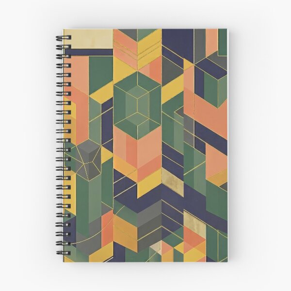 Item preview, Deep Forest Retro Geometric Art Pattern (Traditional K-Aesthetic) designed and sold by SOOstudio73.