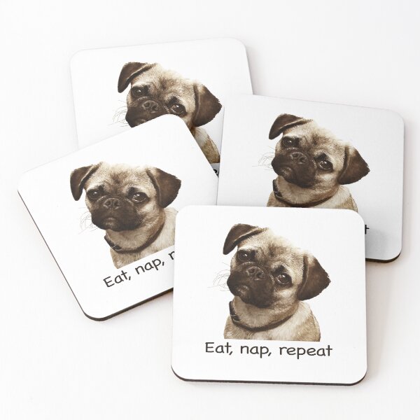 Item preview, Pug Eat nap repeat Proceeds go to animal charities rescues designed and sold by AnimalFriends1.