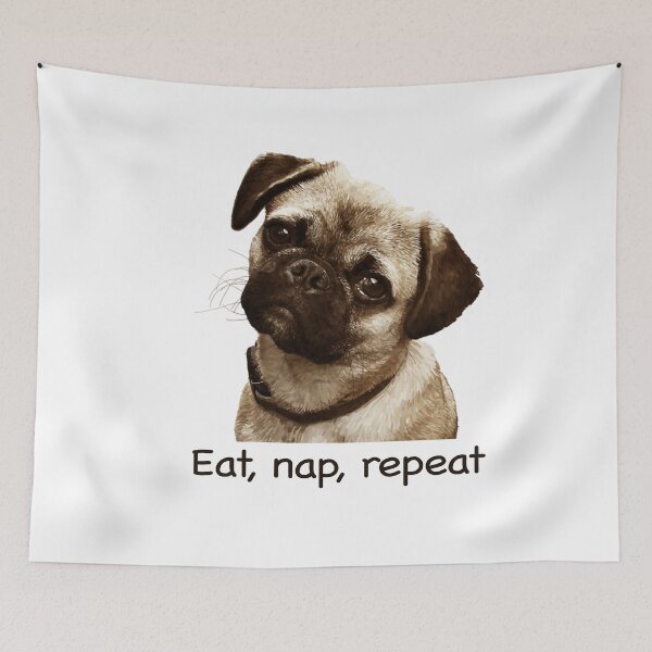 Item preview, Pug Eat nap repeat Proceeds go to animal charities rescues designed and sold by AnimalFriends1.