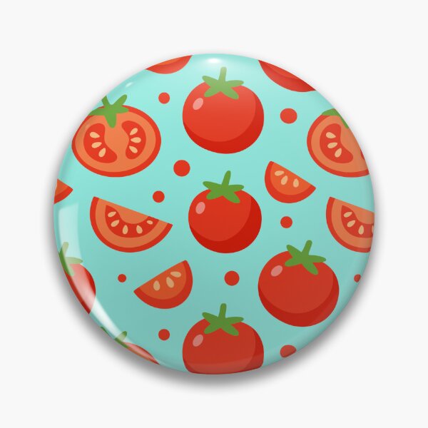 Item preview, Tomato Pattern Turquoise Background designed and sold by tviyluv.