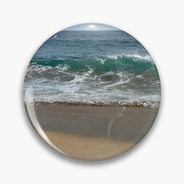 Item preview, Minimalist breaking wave on the sandy beach designed and sold by Art of Momenz.