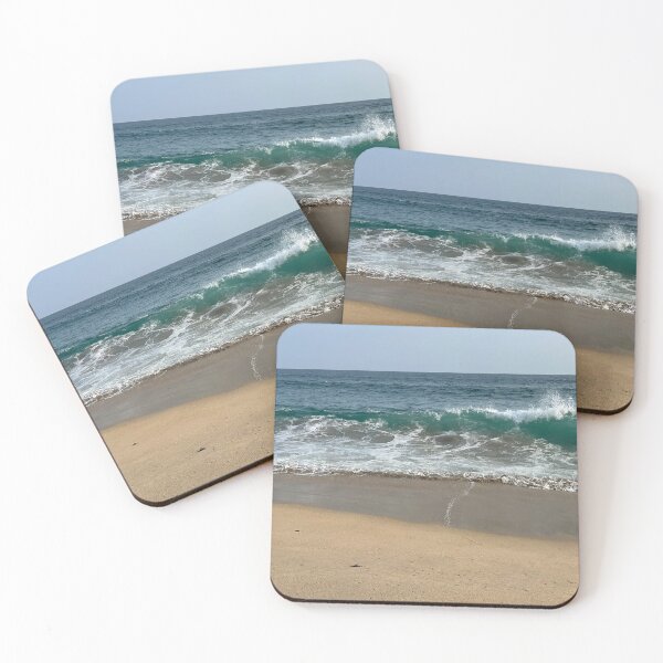 Item preview, Minimalist breaking wave on the sandy beach designed and sold by Art of Momenz.