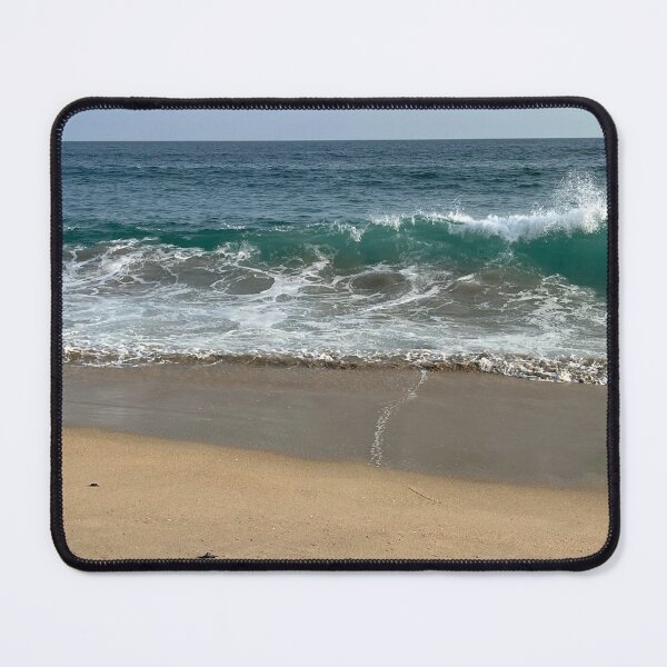 Item preview, Minimalist breaking wave on the sandy beach designed and sold by Art of Momenz.
