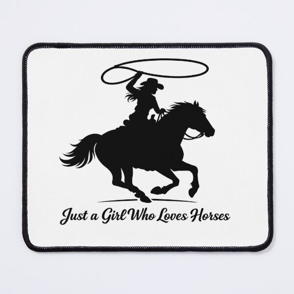 Item preview, Just a Girl Who Loves Horses – Cowgirl designed and sold by OTSC.