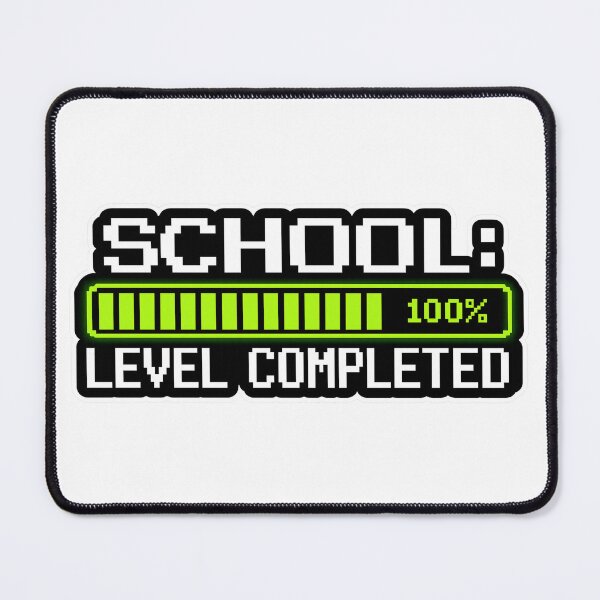 Item preview, School Level Completed 100% – Gamer Style Graduation Funny Class of 2026 Tee designed and sold by MartBook.