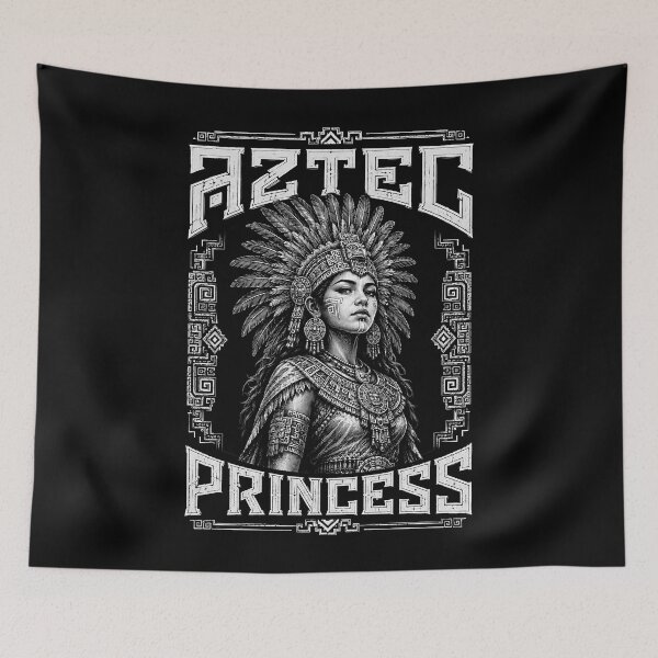 Item preview, Aztec Princess Mesoamerican Warrior Portrait designed and sold by Victor Shadehorn.