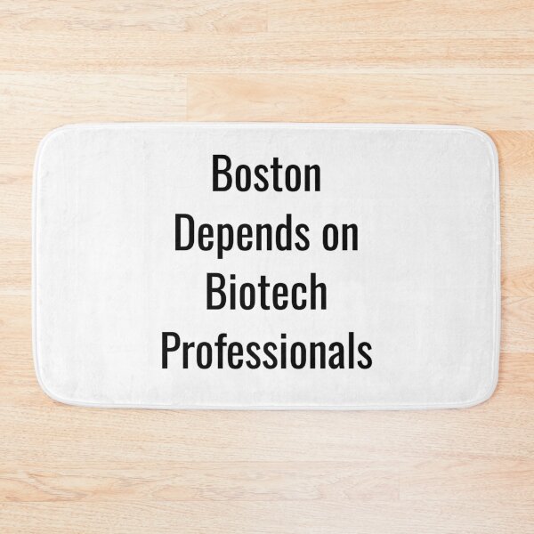 Item preview, Boston Depends on Biotech Professionals (Black Text) designed and sold by City Makers.