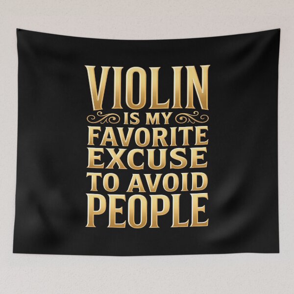 Item preview, Funny Violin Quote  - World Music Day designed and sold by Art-Arcade6.