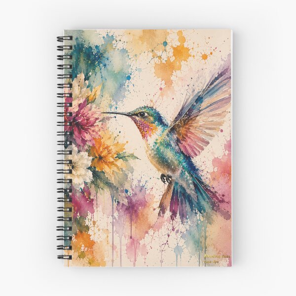 Item preview, Golden Hummingbird | Vibrant Watercolor Bird | Fine Art Print designed and sold by Melodious_Hues.
