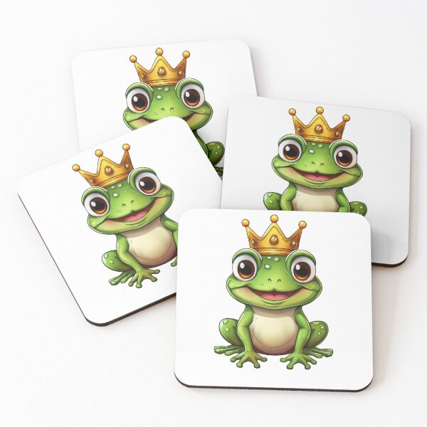 Item preview, Royal Ribbit Prince Frog - Adorable Crowned Froggy King Sticker & Design" designed and sold by Outlet Raloel.