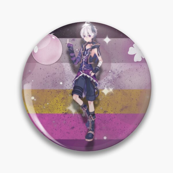Item preview, V Flower Vocaloid Uni Asexual Pride Flag  designed and sold by Pride4Every1.