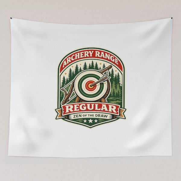Item preview, Vintage Archery Range Badge Recurve Bow Target Bullseye Traditional Archery Lover Gift designed and sold by The Junto Shop.