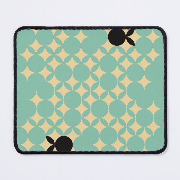 Item preview, Beige Seventies pattern with black fruits in a light green background  designed and sold by StefanStudioArt.