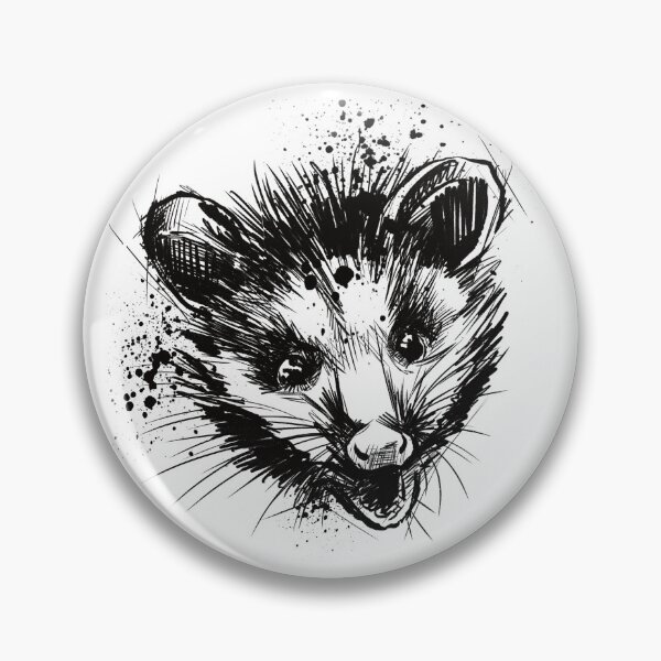 Item preview, Possum Ink Wildlife Portrait Art designed and sold by Inkversed.