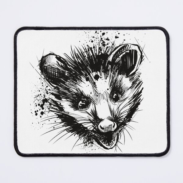 Item preview, Possum Ink Wildlife Portrait Art designed and sold by Inkversed.