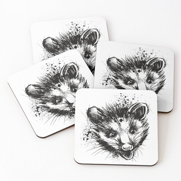Item preview, Possum Ink Wildlife Portrait Art designed and sold by Inkversed.