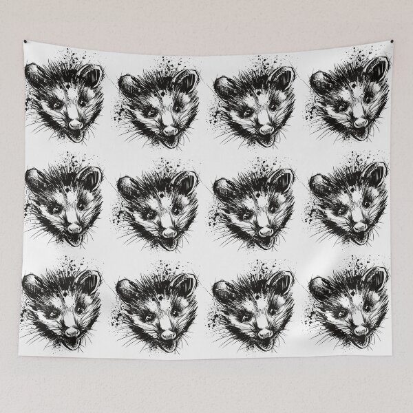 Item preview, Possum Ink Wildlife Portrait Art designed and sold by Inkversed.