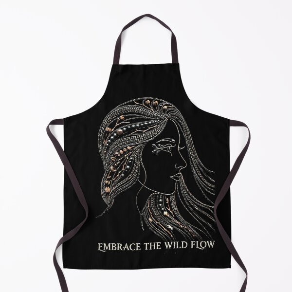 Item preview, Embrace the Wild Flow - Tribal Bohemian Line Art Portrait designed and sold by IXM_CREATION.
