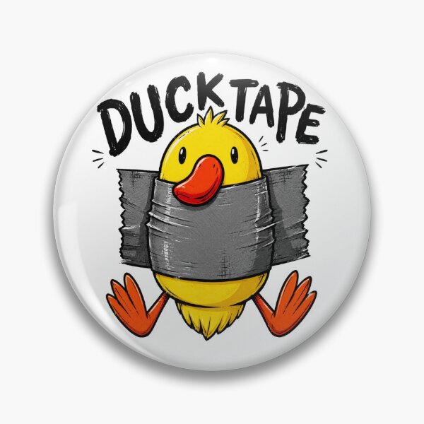 Item preview, Duck Tape Funny Duck Duct Tape Pun designed and sold by Nano-Threads.