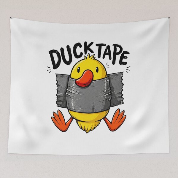 Item preview, Duck Tape Funny Duck Duct Tape Pun designed and sold by Nano-Threads.