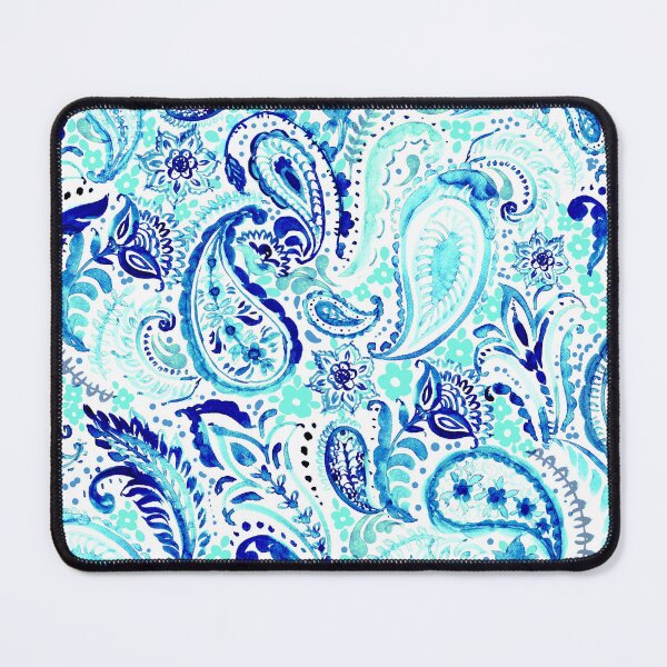 Item preview, Paisley pattern in blue designed and sold by bokasin.