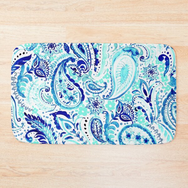Item preview, Paisley pattern in blue designed and sold by bokasin.