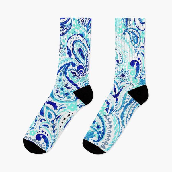 Item preview, Paisley pattern in blue designed and sold by bokasin.