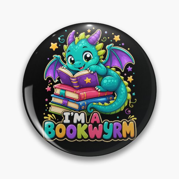 Item preview, I’m a Bookwyrm Cute Reading Dragon designed and sold by Victor Shadehorn.