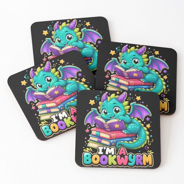 Item preview, I’m a Bookwyrm Cute Reading Dragon designed and sold by Victor Shadehorn.