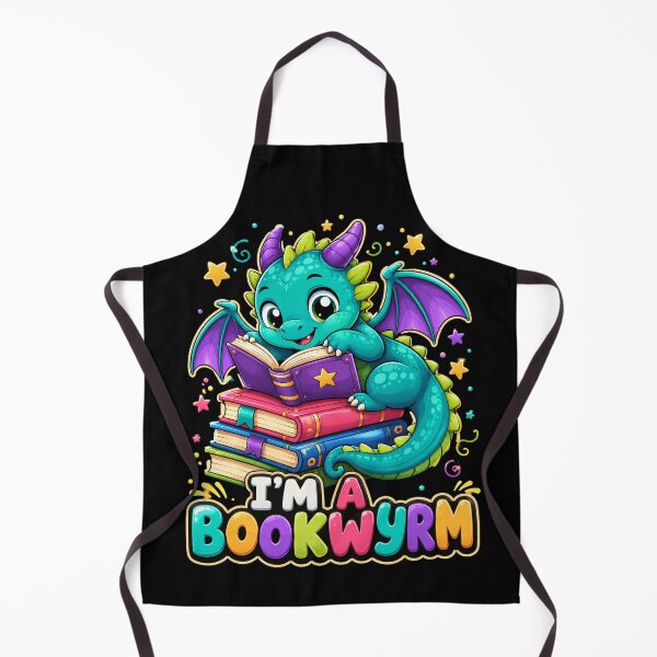 Item preview, I’m a Bookwyrm Cute Reading Dragon designed and sold by Victor Shadehorn.