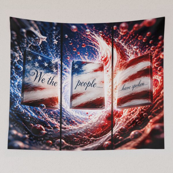 Item preview, We the People Triptych Flag designed and sold by CyndiEpps.