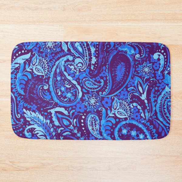 Item preview, Paisley pattern in blue designed and sold by bokasin.