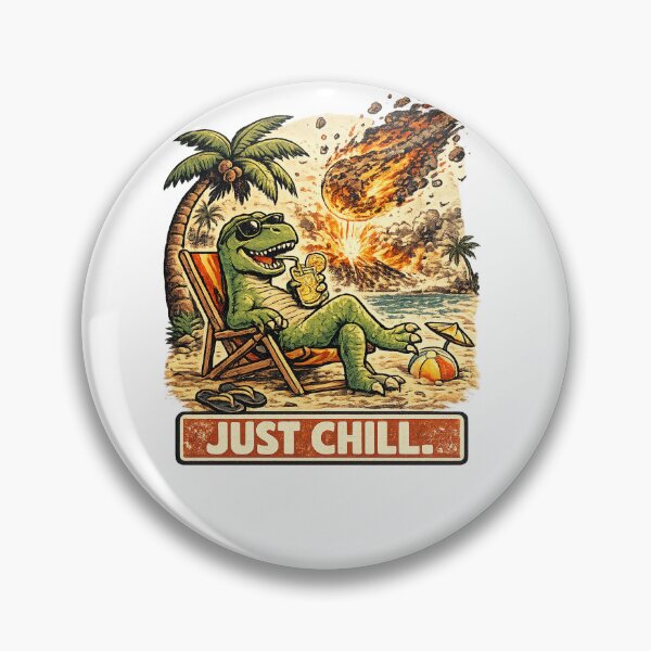 Item preview, Just Chill Dinosaur Retro Vintage designed and sold by wizooo411.