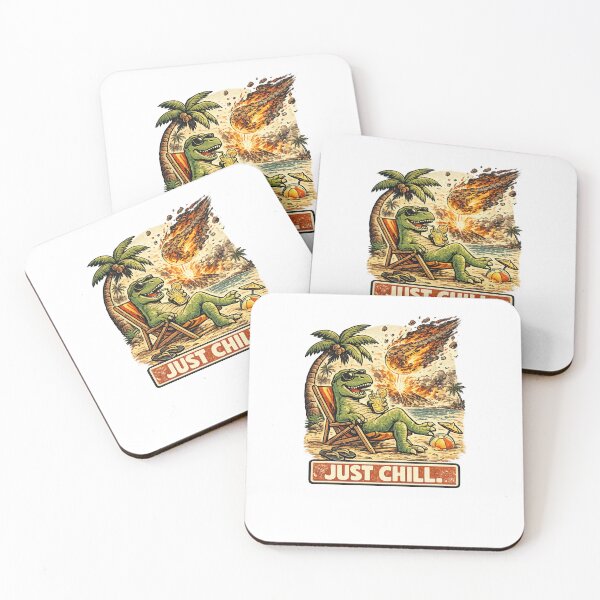 Item preview, Just Chill Dinosaur Retro Vintage designed and sold by wizooo411.