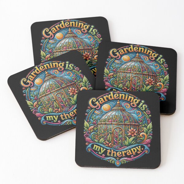 Item preview, Gardening Is My Therapy Colorful Greenhouse Art designed and sold by Victor Shadehorn.