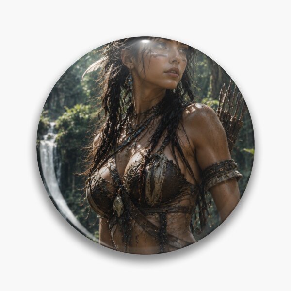 Item preview, Jungle Huntress of the Emerald Wilds designed and sold by Pond21.