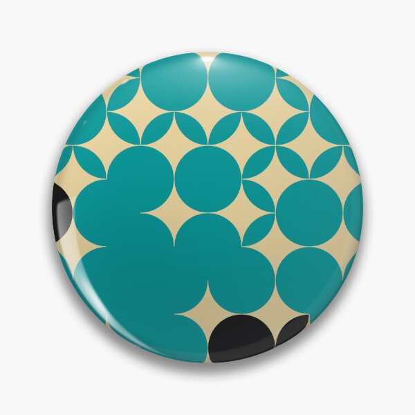 Item preview, Beige Seventies pattern with black fruits in a teal background  designed and sold by StefanStudioArt.