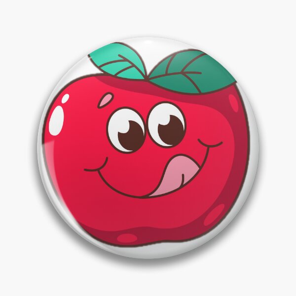 Item preview, Cute Smiling Red Apple Cartoon Character designed and sold by DailyDoodlesBySumbul.