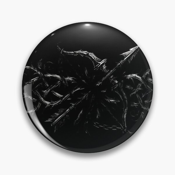 Item preview, Sagittarius Zodiac Gothic Tribal Ornament Vignette designed and sold by DarkOriginArts.