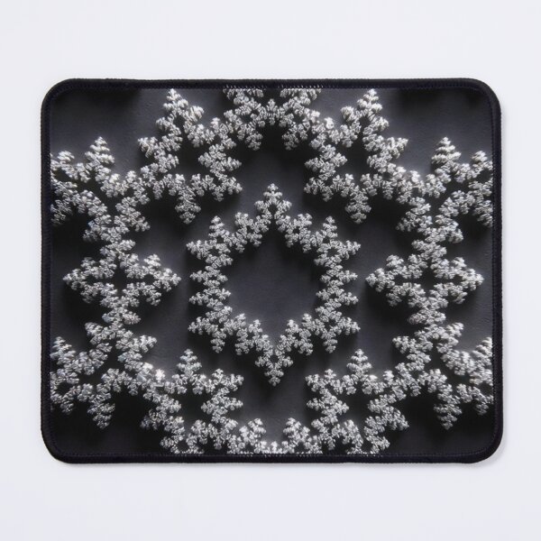 Item preview, Intricate Snowflake Fractal Mandala Wall Art designed and sold by IntelliMindDesigns.