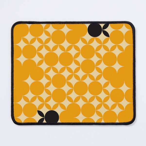 Item preview, Beige Seventies pattern with black fruits in a yellow background designed and sold by StefanStudioArt.